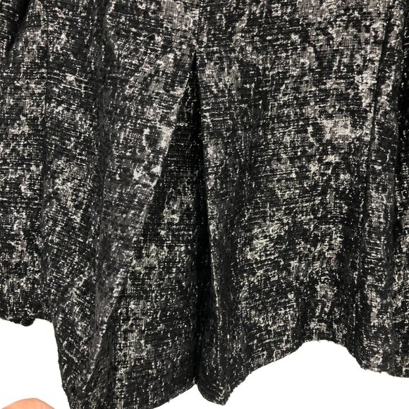 Eileen Fisher Metallic Jacquard Blazer Jacket Black SilverM Polyester Wool Mix - Picture 7 of 7